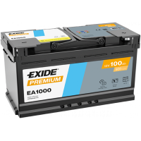 Exide Premium 12V 100Ah 900A EA1000